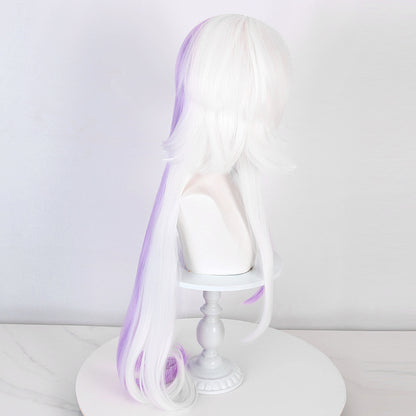 Ling Qi Writer Wild Dog Season 4 Sigma Double Spell White and Purple Long Hair Cosplay Anime Wig