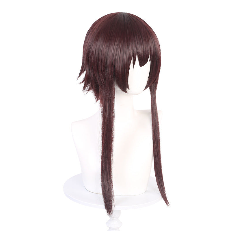 [Ling Qi] bless the beautiful world! Megumi dark brown red cosplay wig
