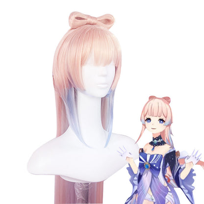 Huafei new country coral palace original god cos heart sea wig short hair main tiger mouth clip ponytail bow hairpin