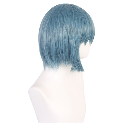Magical girl Madoka Miki Sayaka Light blue short hair styling short hair cos wig