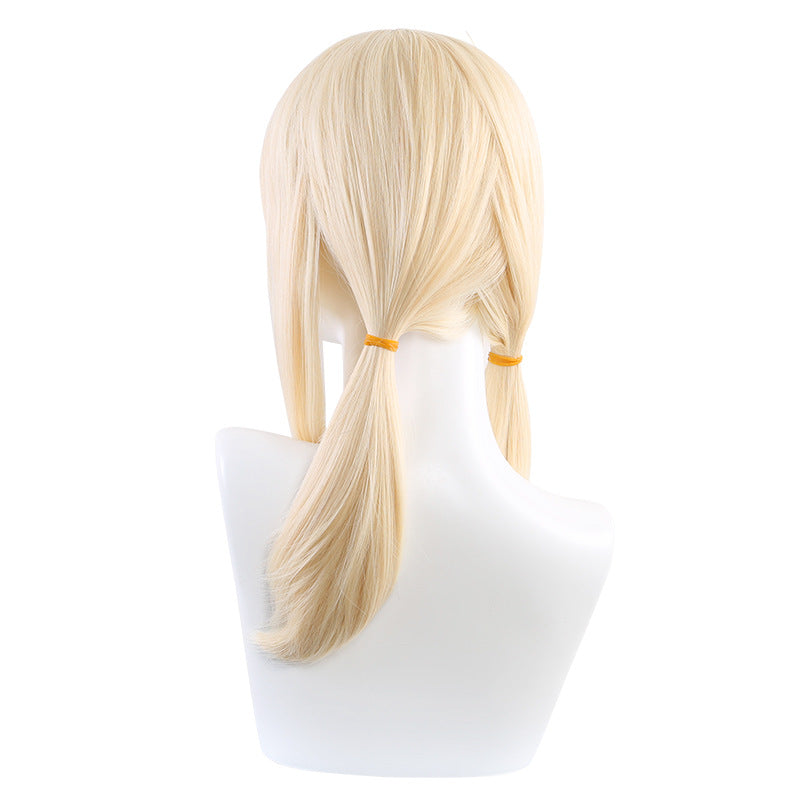 Ling Qi Genshin Impact Klee Cos Wig Double Ponytail Klee Game Anime Cosplay Hua Ling Cos Wig