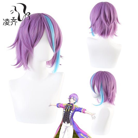 Ling Qi World Project Color Stage FEAT. Hatsune Miku Kamiyo cos wig Purple gradient