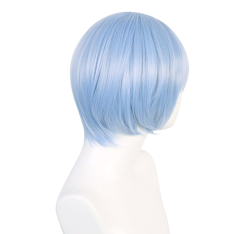 Neon Genesis Evangelion EVA Limbo Rei Ayanami Scalp Head Road Layered Short Hair Cosplay Wigs
