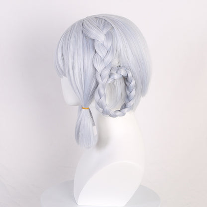 Ling Qi Genshin Impact Kamisato Ayaka Cos Wig New Skin Letter from Hanatoki Simulated Long Scalp Twist Braid