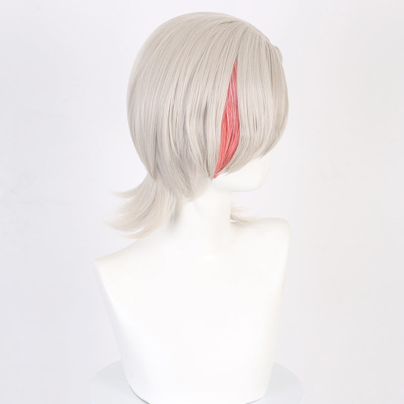 Lingqi Genshin Impact Linette Linny COS Wig Artificial Scalp Pick Dye Short Hair Factory Direct Sales
