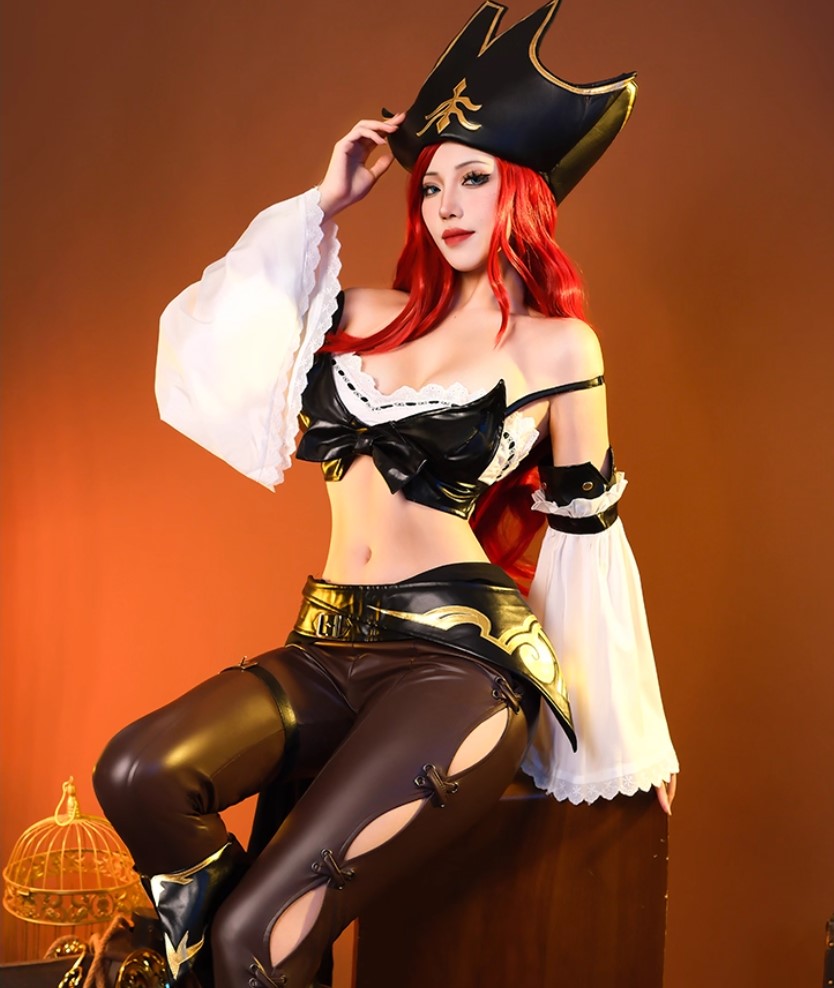 Miss Fortune League of Legends, Cosplay Costume Outfit Anime Expo Con Halloween
