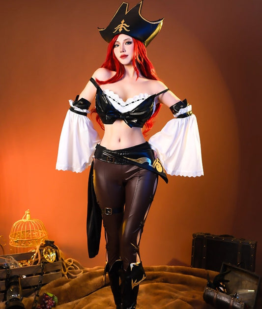 Miss Fortune League of Legends, Cosplay Costume Outfit Anime Expo Con Halloween