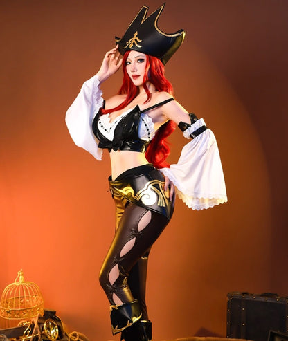 Miss Fortune League of Legends, Cosplay Costume Outfit Anime Expo Con Halloween