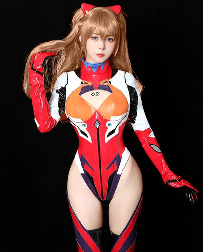 Asuka Langley Soryu Evangelion Cosplay Costume Outfit Anime Expo Con Halloween
