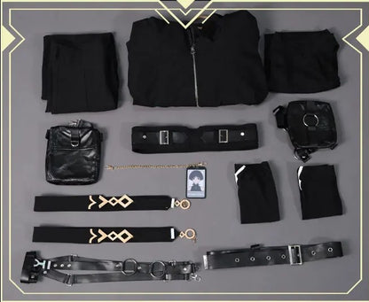 Secret Service Scaramouche Genshin Impact Cosplay Costume Outfit Anime Expo Con Halloween