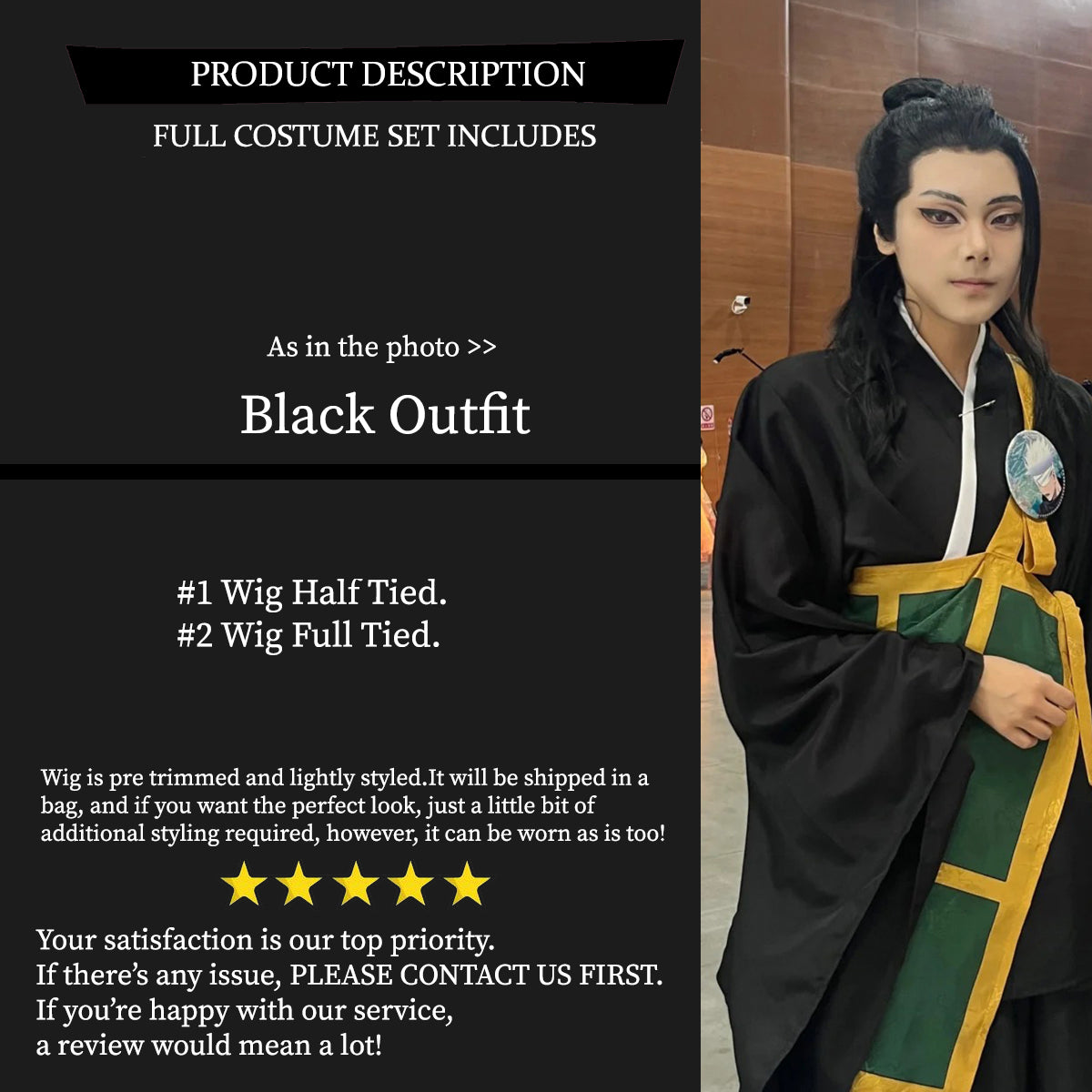 Suguru Geto Costume Outfit, Anime Events, Character Outfit