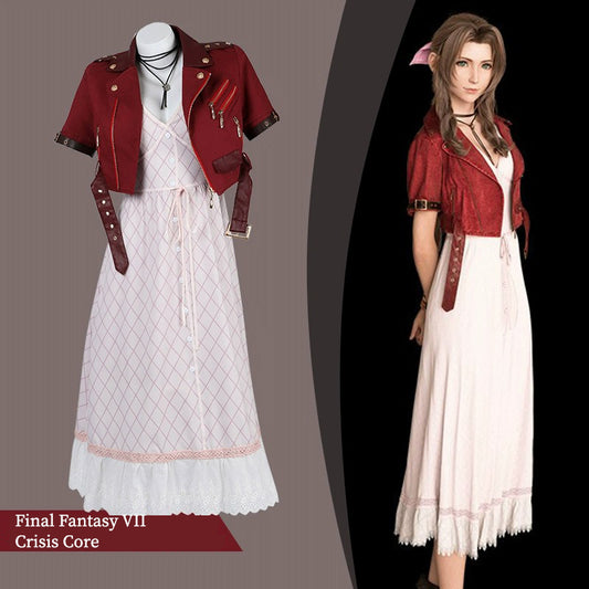 Aerith Final Fantasy 7 Cosplay Costume Outfit Anime Expo Con Halloween