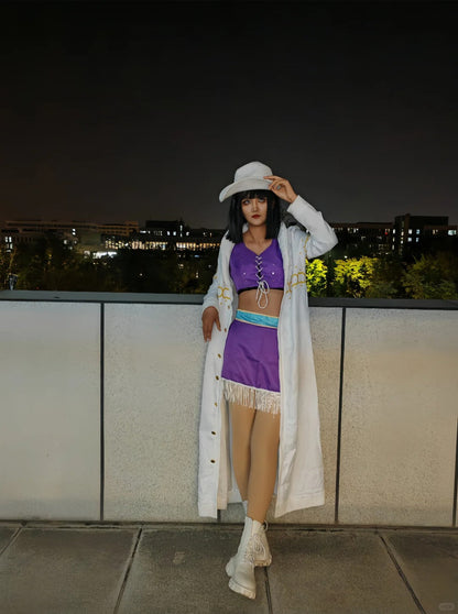 Nico Costume with White Coat, Cosplay Costume, Anime Outfit, Perfect for Cosplay Events