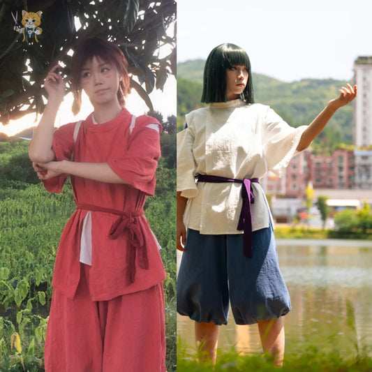 Haku and Chihiro Cosplay Costume Outfit, Anime Events, Character Outfit