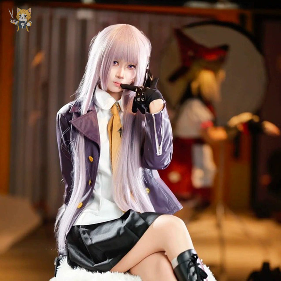 Kyoko Kirigiri Purple Suit Cosplay Costume Outfit, Anime Events, Character Outfit