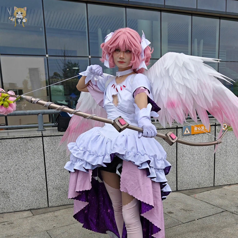 Madoka Kaname Angel Cosplay Costume Outfit, Anime Events, Character Outfit