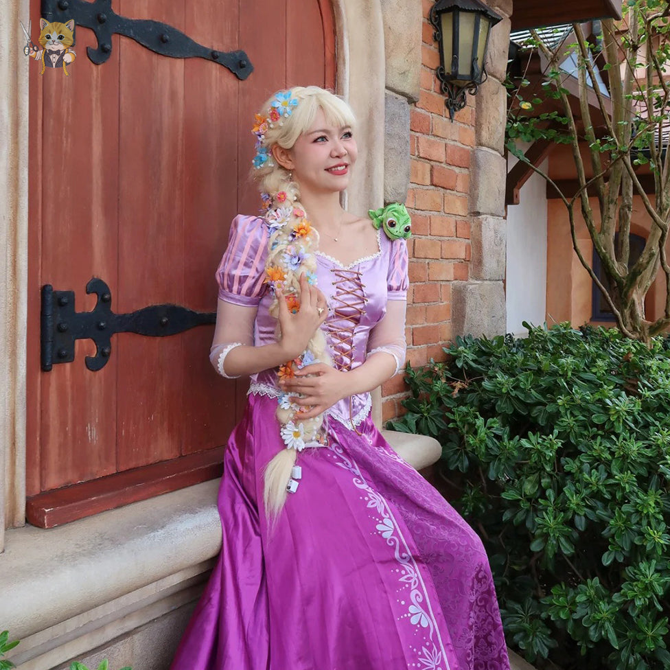 Rapunzel Princess Cosplay Costume Outfit, Anime Events, Character Outfit