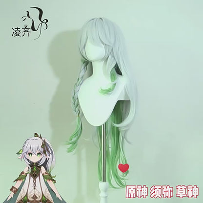 Genshin Impact, Lesser Lord Kusanali, Anime Cosplay Wig, Character Fake Hair