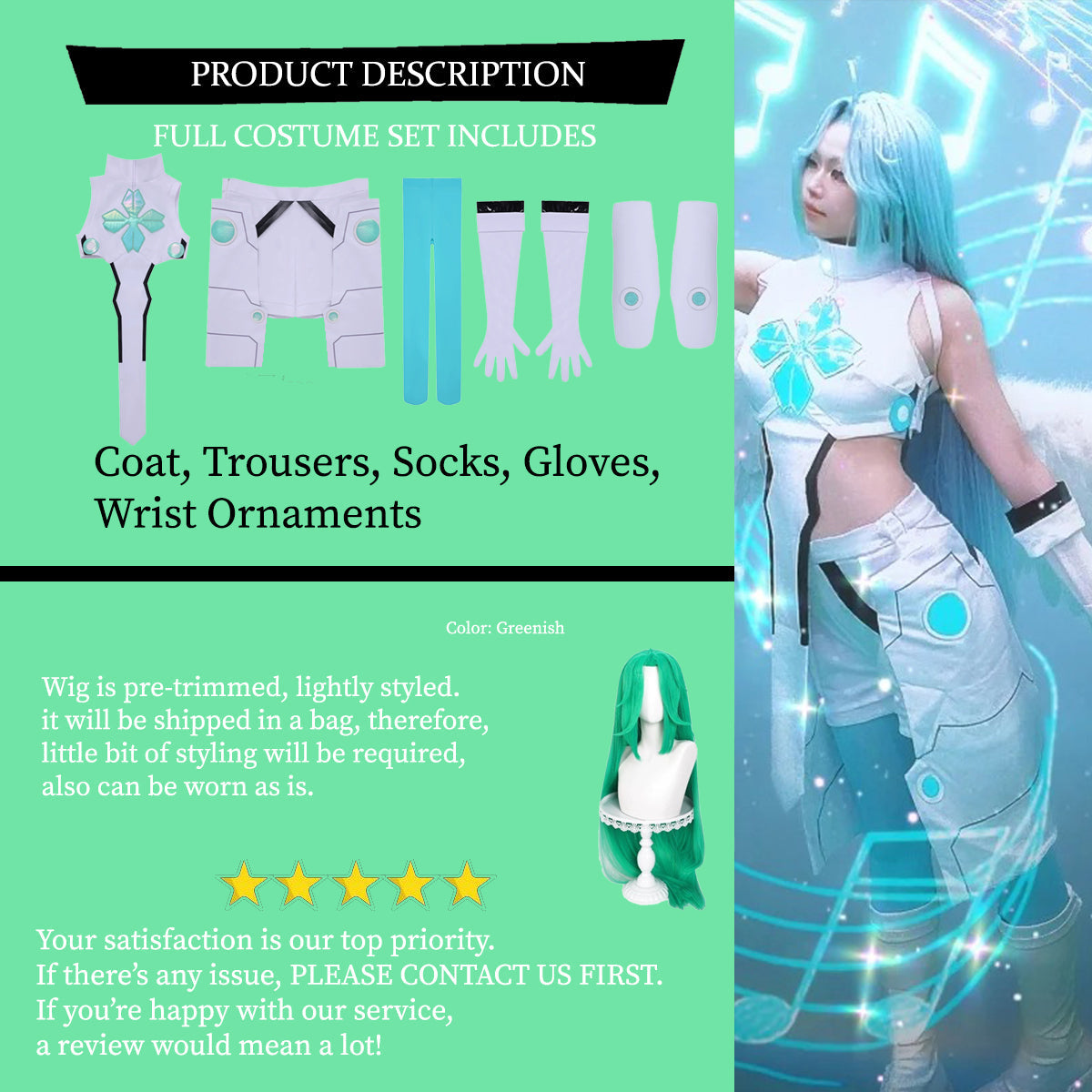 Lucky Cyan 2 Be Hero X Cosplay Costume Outfit, Anime Events, Character Outfit