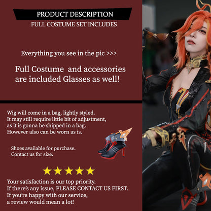 Genshin Mavuika  Spicy Hot Cosplay Costume Outfit, Anime Events, Character Outfit