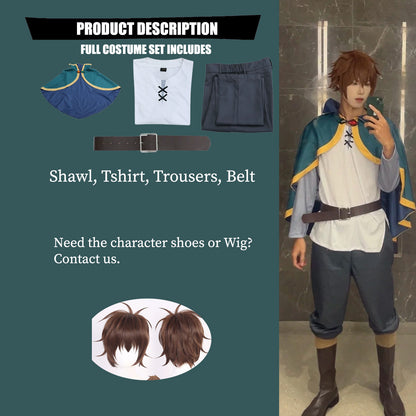 Kono Subarashii KonoSuba Kazuma Sato Satou Costume Outfit Anime Expo Con Halloween