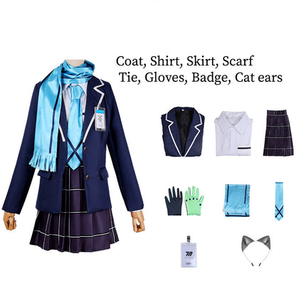 Blue Archive Sunaookami Shiroko Cosplay Costume Outfit Anime Expo Con Halloween