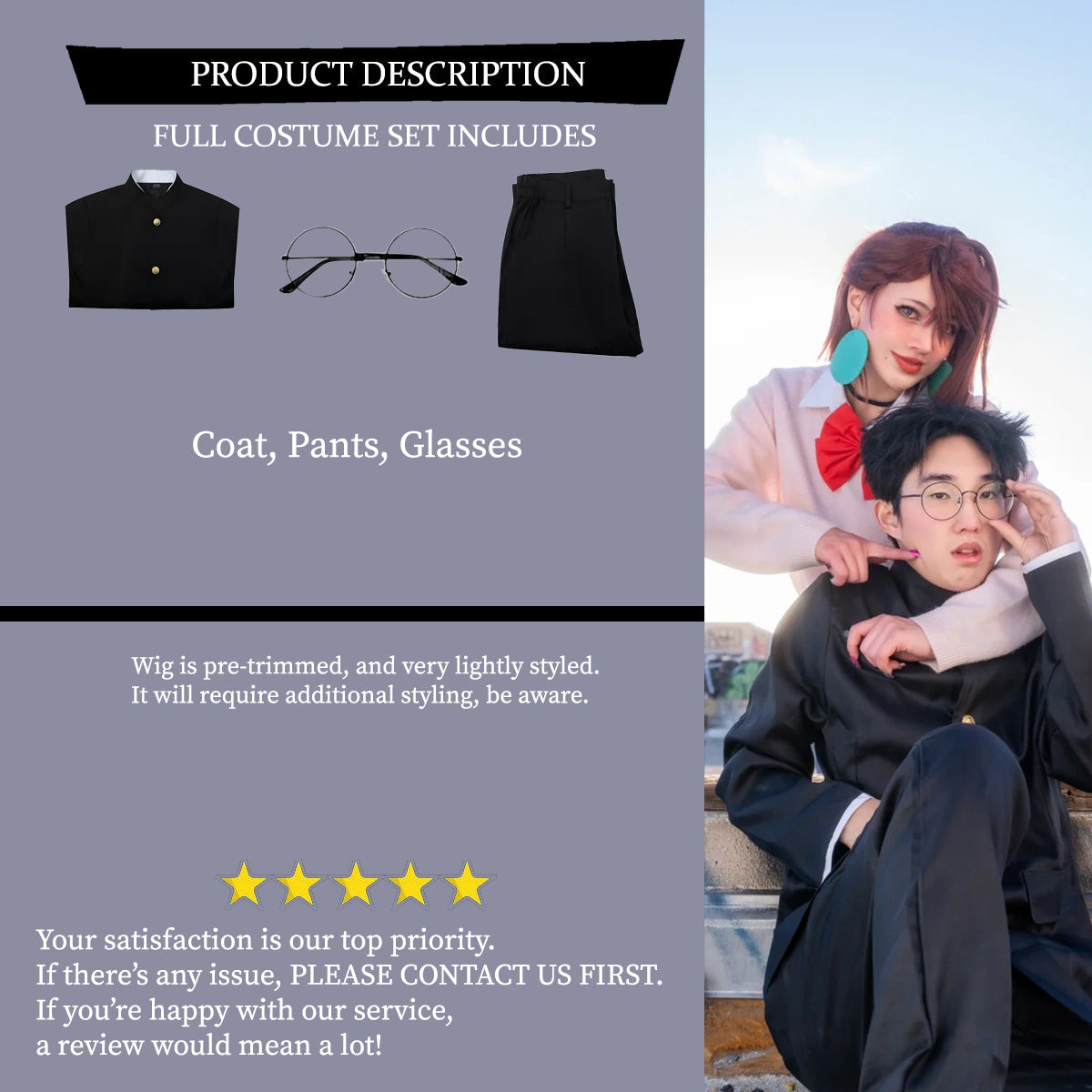 Okarun-Ken Takakura Cosplay Costume Outfit, Anime Events, Character Outfit