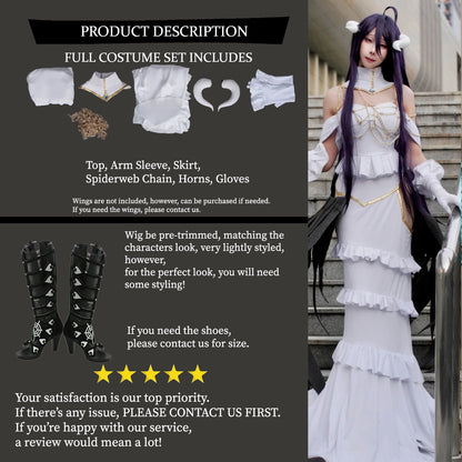 Albedo Cosplay Costume Outfit, Anime Events, Character Outfit