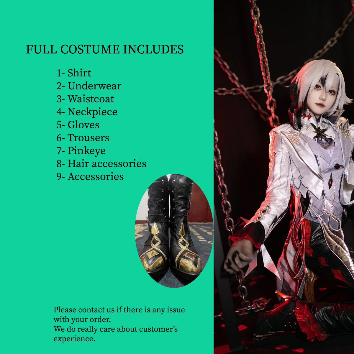 Knave-Arlecchino, Cosplay Costume, Anime Outfit, Perfect for Cosplay Events