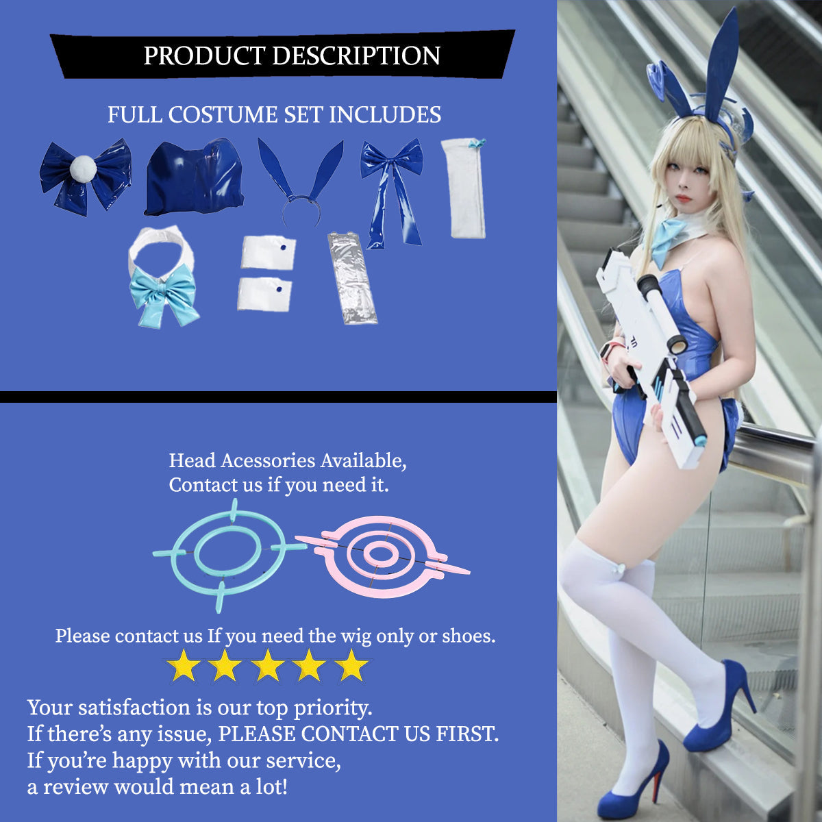 Asuma Toki Ice Bunny Girl, Cosplay Costume Outfit, Anime Events, Character Outfit