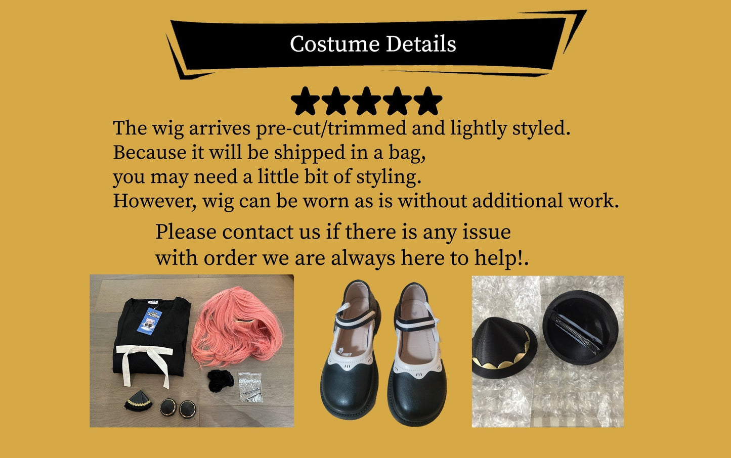 Anya VIP Black, Cosplay Costume, Anime Outfit, Perfect for Cosplay Events
