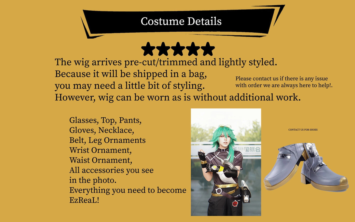 EzReaL, Cosplay Costume, Anime Outfit, Perfect for Cosplay Events
