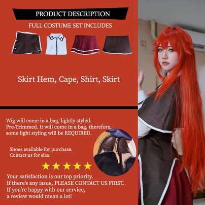 Rias Gremory High School D-xD Cosplay Costume Outfit, Anime Events, Character Outfit