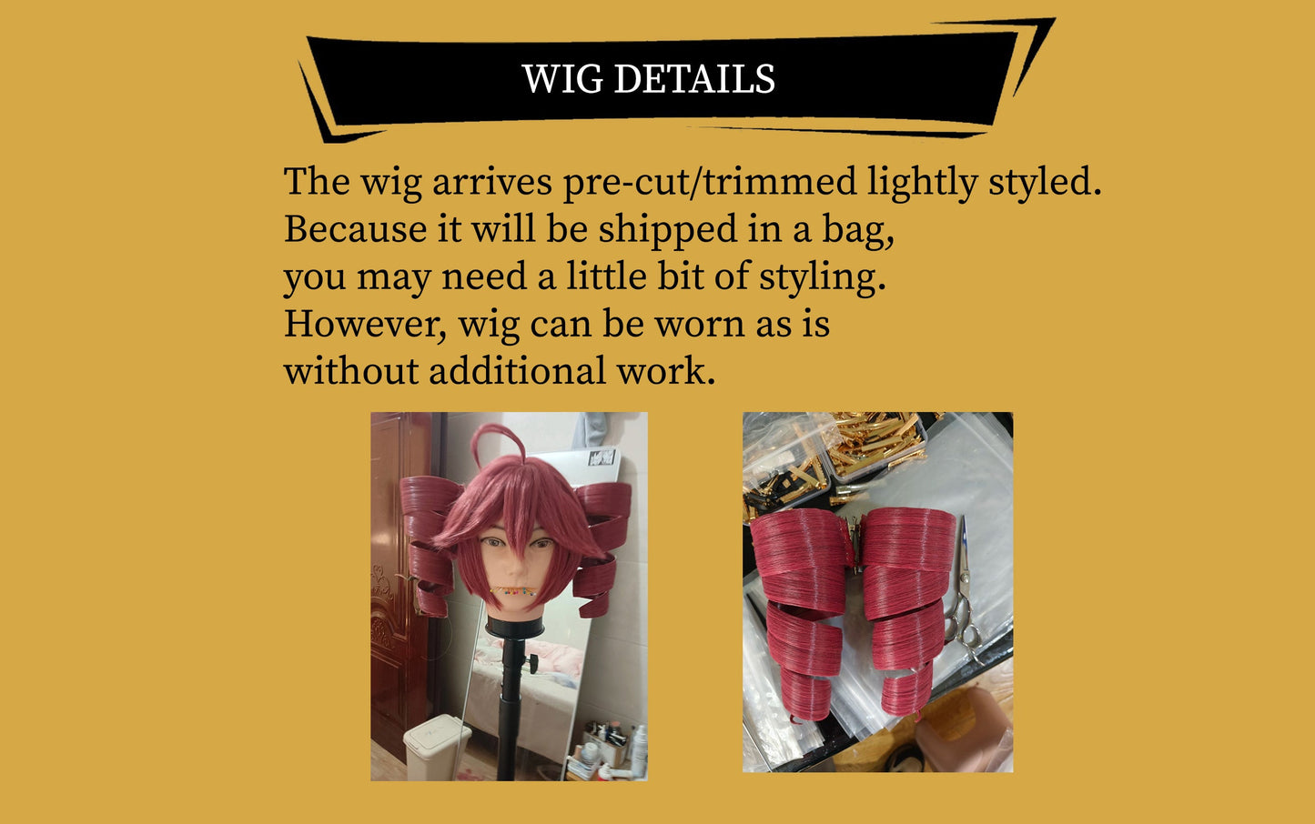Kasane, Cosplay Wig, Anime, Character Hair