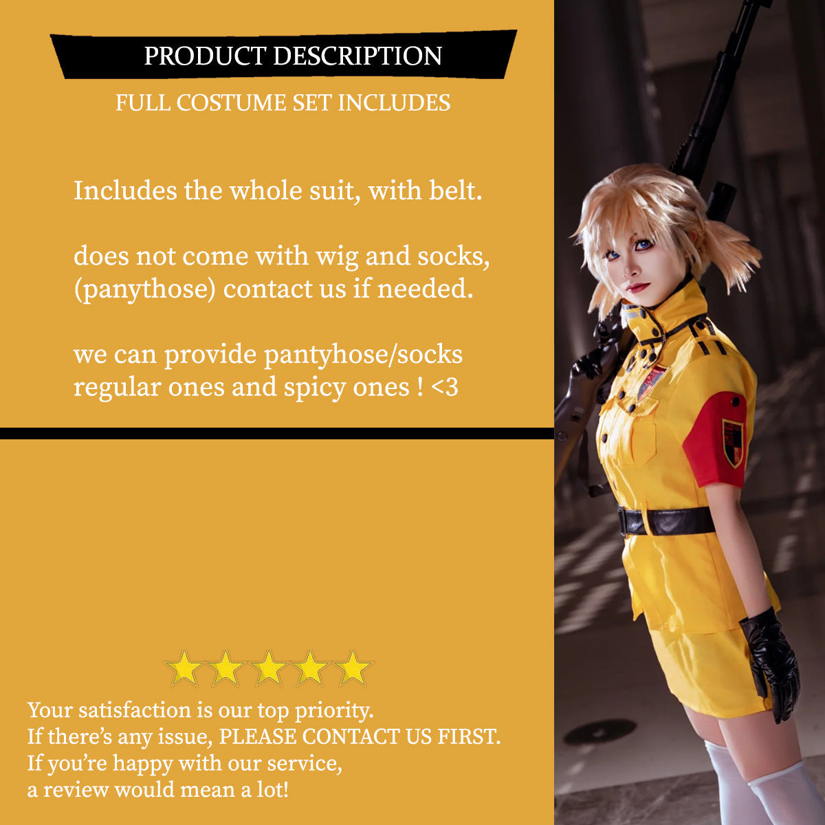 Seras Victoria Cosplay Costume Outfit, Anime Events, Character Outfit